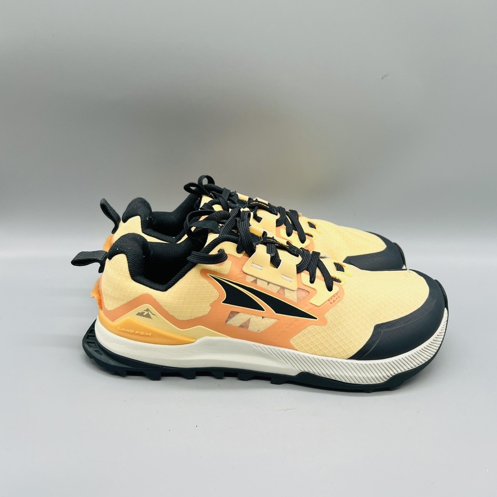 Altra Shoes Womens 6.5 Yellow Mesh Lone Peak 7 Trail Running Athletic Sneakers